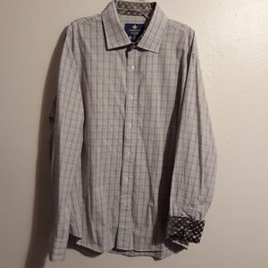 Christian Aujard  Plaid Flip Cuff Shirt XL